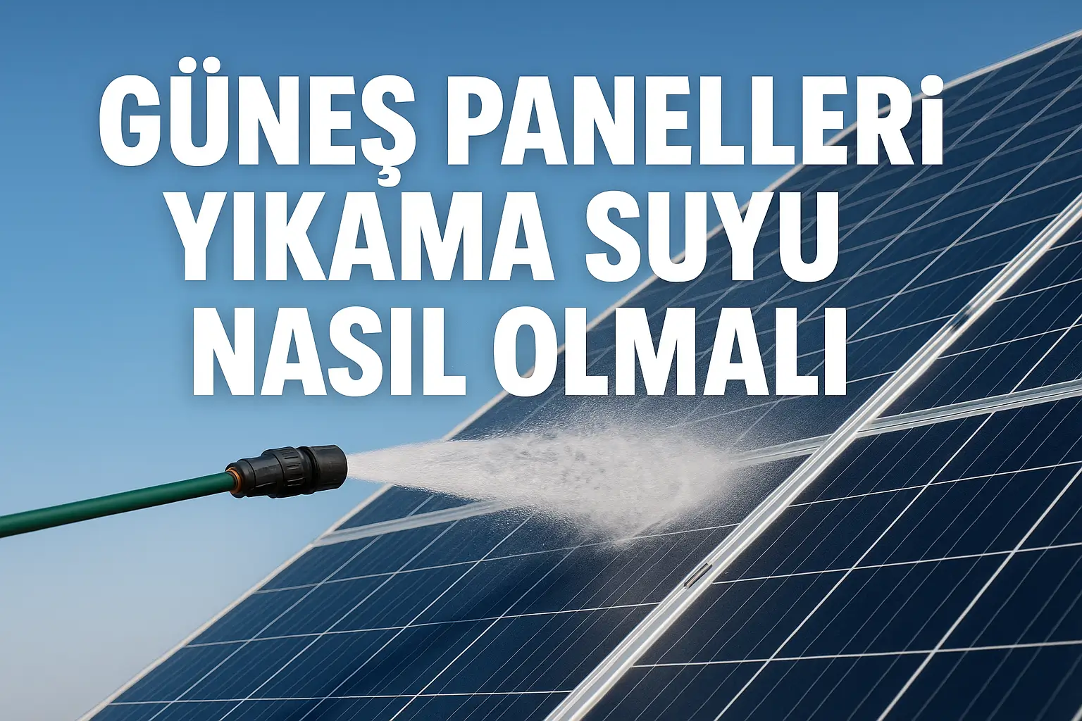 Güneş Panelleri Yıkama Suyu Nasıl Olmalı?